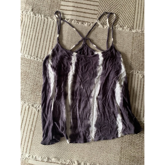 Gray and White Tie Dye Strappy Forever 21 Tank - Picture 2 of 4